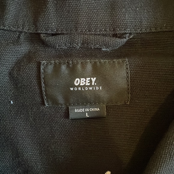 Obey Black Denim Jacket - Picture 2 of 5